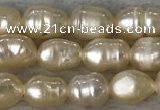 FWP166 14.5 inches 4.5mm rice pink freshwater pearl strands