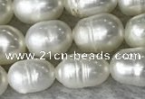 FWP171 14.5 inches 5mm - 6mm rice white freshwater pearl strands