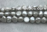 FWP262 15 inches 11mm - 12mm baroque grey freshwater pearl strands