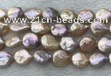 FWP391 15 inches 14mm - 15mm coin freshwater pearl beads