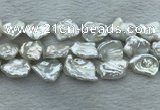 FWP404 15 inches 13mm - 15mm keshi freshwater pearl beads