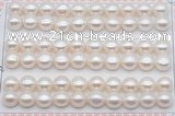 FWP461 half-drilled 8.5-9mm bread freshwater pearl beads