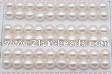 FWP462 half-drilled 9-9.5mm bread freshwater pearl beads