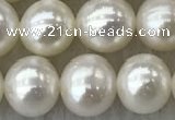 FWP76 15 inches 7mm - 8mm potato white freshwater pearl strands