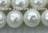 FWP91 15 inches 8mm - 9mm potato white freshwater pearl strands