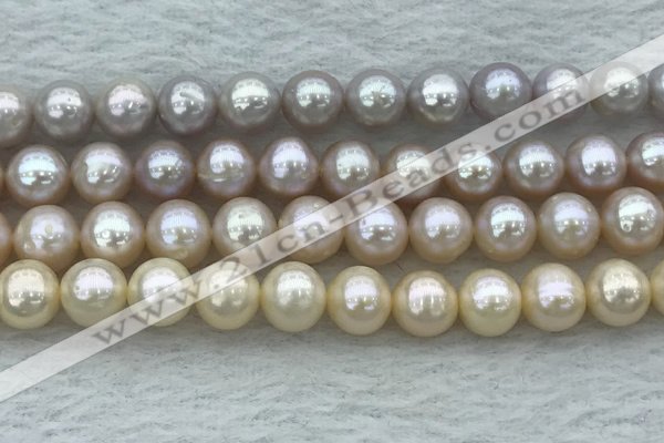 FWP94 15 inches 8mm - 9mm potato purple freshwater pearl strands