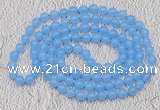 GMN09 Hand-knotted 8mm candy jade 108 beads mala necklaces