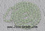 GMN104 Hand-knotted 6mm prehnite 108 beads mala necklaces