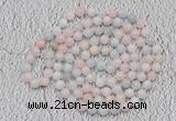 GMN118 Hand-knotted 6mm morganite 108 beads mala necklaces