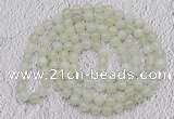 GMN12 Hand-knotted 8mm candy jade 108 beads mala necklaces