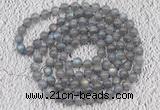 GMN120 Hand-knotted 6mm labradorite 108 beads mala necklaces