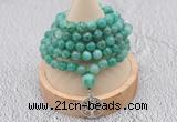 GMN1211 Hand-knotted 8mm, 10mm peafowl agate 108 beads mala necklaces with charm