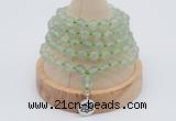 GMN1243 Hand-knotted 8mm, 10mm prehnite 108 beads mala necklaces with charm