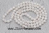 GMN431 Hand-knotted 8mm, 10mm faceted tibetan agate 108 beads mala necklaces