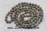 GMN456 Hand-knotted 8mm, 10mm dragon blood jasper 108 beads mala necklaces