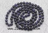 GMN500 Hand-knotted 8mm, 10mm purple tiger eye 108 beads mala necklaces