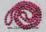 GMN501 Hand-knotted 8mm, 10mm red tiger eye 108 beads mala necklaces