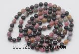 GMN531 Hand-knotted 8mm, 10mm tourmaline 108 beads mala necklaces