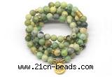 GMN7028 8mm australia chrysoprase 108 mala beads wrap bracelet necklace