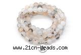 GMN7064 8mm montana agate 108 mala beads wrap bracelet necklaces