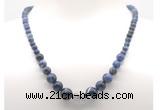 GMN7314 sodalite graduated beaded necklace & bracelet set