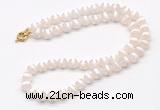 GMN7733 18 - 36 inches 8mm, 10mm faceted round Tibetan agate beaded necklaces