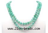 GMN8016 18 - 36 inches 8mm, 10mm peafowl agate 54, 108 beads mala necklaces