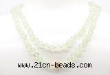 GMN8025 18 - 36 inches 8mm, 10mm prehnite 54, 108 beads mala necklaces