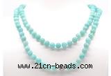 GMN8038 18 - 36 inches 8mm, 10mm amazonite 54, 108 beads mala necklaces