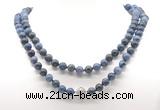 GMN8041 18 - 36 inches 8mm, 10mm dumortierite 54, 108 beads mala necklaces