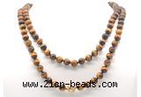 GMN8050 18 - 36 inches 8mm, 10mm grade AA yellow tiger eye 54, 108 beads mala necklaces