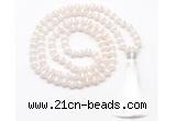 GMN8488 8mm, 10mm Tibetan agate 27, 54, 108 beads mala necklace with tassel