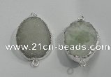 NGC05 20*30mm - 25*35mm freeform druzy agate connectors