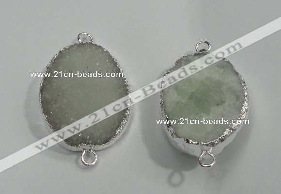 NGC05 20*30mm - 25*35mm freeform druzy agate connectors