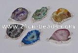 NGC1091 18*25mm - 25*35mm freeform druzy agate gemstone connectors