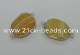 NGC125 13*18mm - 15*20mm freeform agate connectors wholesale