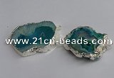 NGC1295 25*35mm - 35*45mm freeform druzy agate connectors