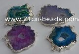 NGC1298 25*35mm - 35*45mm freeform druzy agate connectors