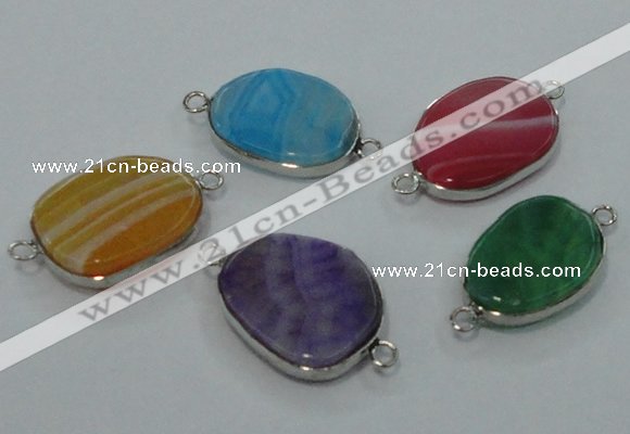 NGC130 13*18mm - 15*20mm freeform agate connectors wholesale