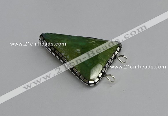 NGC1835 30*35mm - 30*40mm triangle agate connectors wholesale