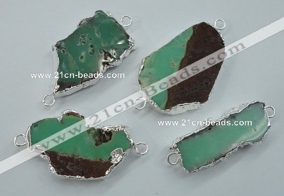 NGC38 25*35mm - 35*45mm freeform australia chrysoprase connectors