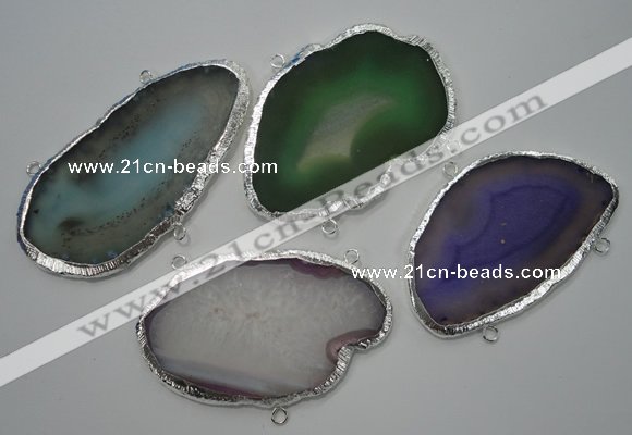 NGC41 40*60mm - 60*80mm freeform druzy agate connectors