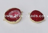 NGC480 25*30mm - 35*40mm freefrom druzy agate gemstone connectors