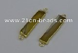 NGC5066 8*35mm - 10*40mm rectangle agate gemstone connectors