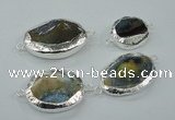 NGC51 25*30mm - 30*40mm freeform agate connectors