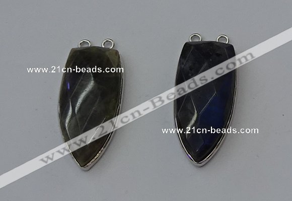 NGC5150 16*35mm - 18*40mm arrowhead labradorite connectors