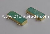 NGC5685 12*35mm rectangle amazonite connectors wholesale