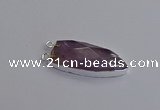 NGC5717 15*35mm - 16*45mm arrowhead amethyst connectors