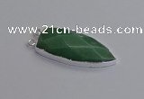 NGC5725 15*35mm - 16*45mm arrowhead green aventurine connectors