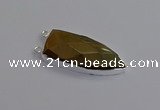 NGC5728 15*35mm - 16*45mm arrowhead yellow tiger eye connectors